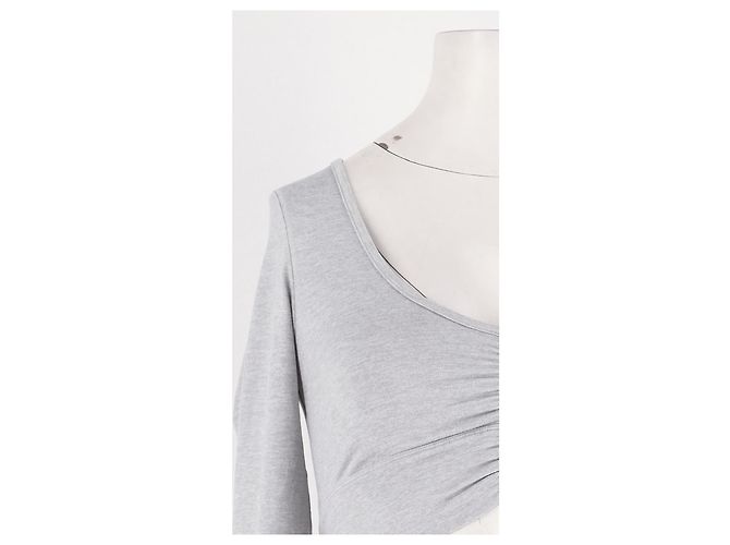 Autre Marque Top ajustado gris ALO - vista 3