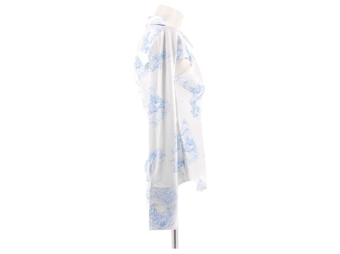 Coperni Weißes Top mit blauem Print - Ansicht 3
