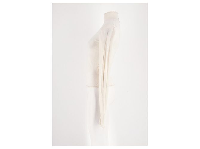 Autre Marque Pull en cachemire blanc SKIMS - vue 5