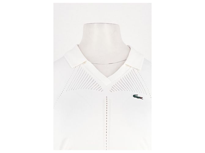Top reto branco Lacoste - vista 2