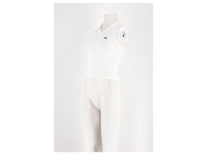 Top reto branco Lacoste - vista 4