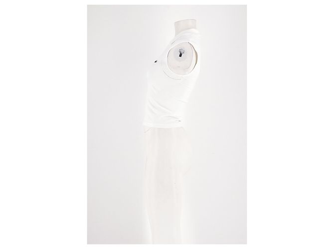 Top reto branco Lacoste - vista 5