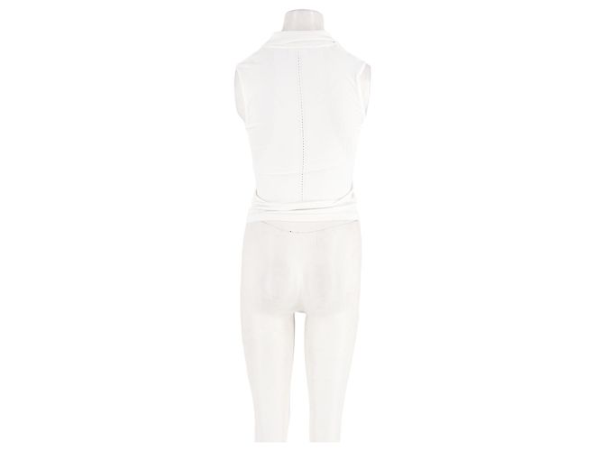 Top reto branco Lacoste - vista 6