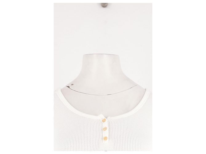 Autre Marque Pull en coton blanc GLOWNY - vue 2