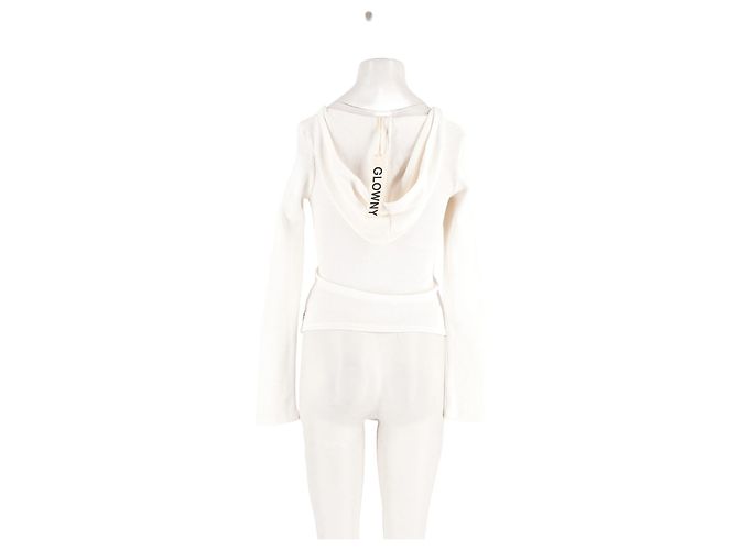 Autre Marque Pull en coton blanc GLOWNY - vue 6
