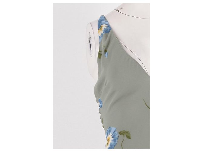 Vestido midi verde de viscosa Reformation - vista 3