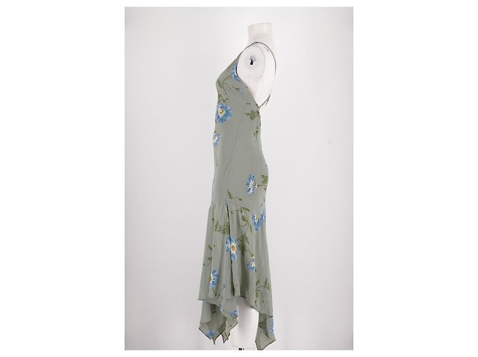 Vestido midi verde de viscosa Reformation - vista 5