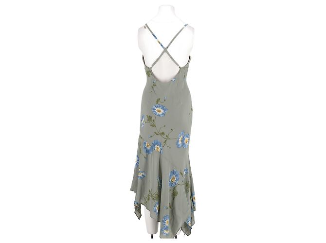 Vestido midi verde de viscosa Reformation - vista 6