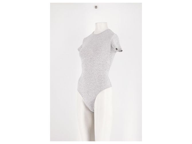 Autre Marque Top de algodón gris SKIMS - vista 4
