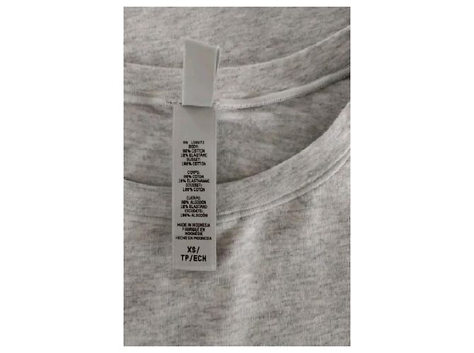 Autre Marque Top de algodón gris SKIMS - vista 8