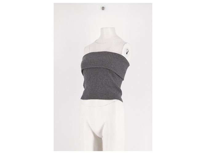 Top de cachemira gris Reformation - vista 4