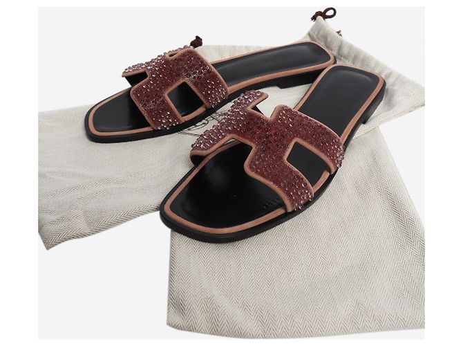 Sandali Oran con perline Hermès - vista 6