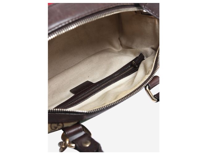 Gucci Brown GG Canvas 2-Way Boston Bag Braun - Ansicht 8