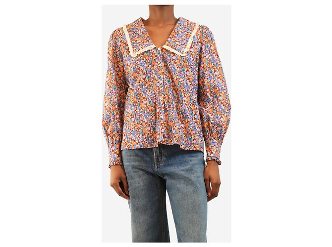 Autre Marque Blumige Bluse mehrfarbig - size XS Mehrfarben - Ansicht 2