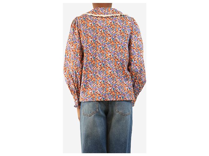 Autre Marque Blumige Bluse mehrfarbig - size XS Mehrfarben - Ansicht 3