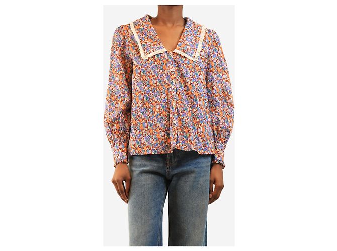 Autre Marque Blumige Bluse mehrfarbig - size XS Mehrfarben - Ansicht 4