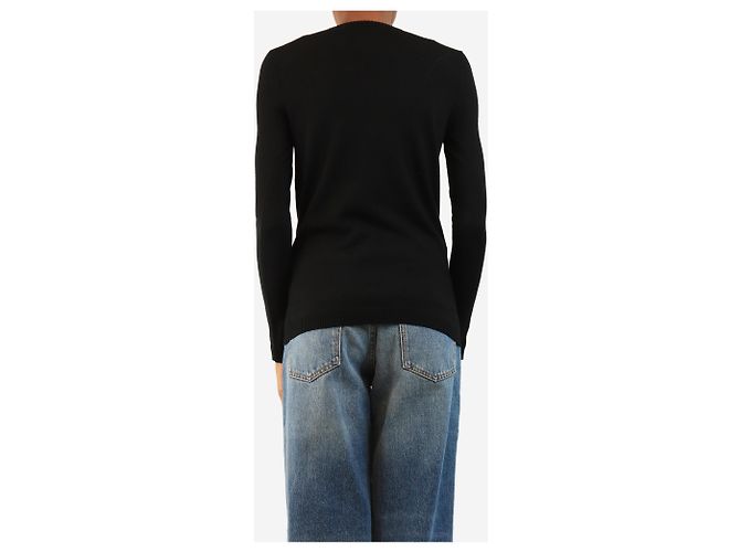 Bella Freud Pull 1970 noir - taille XS - vue 2