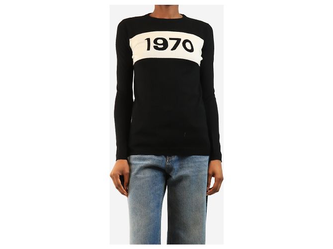 Bella Freud Pull 1970 noir - taille XS - vue 3