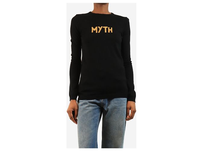 Bella Freud Pull Black Myth - taille XS Noir - vue 3