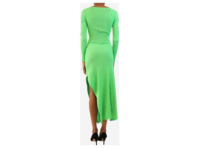 A.L.C Geripptes Kleid mit Cut-Outs grün - size S - Ansicht 2