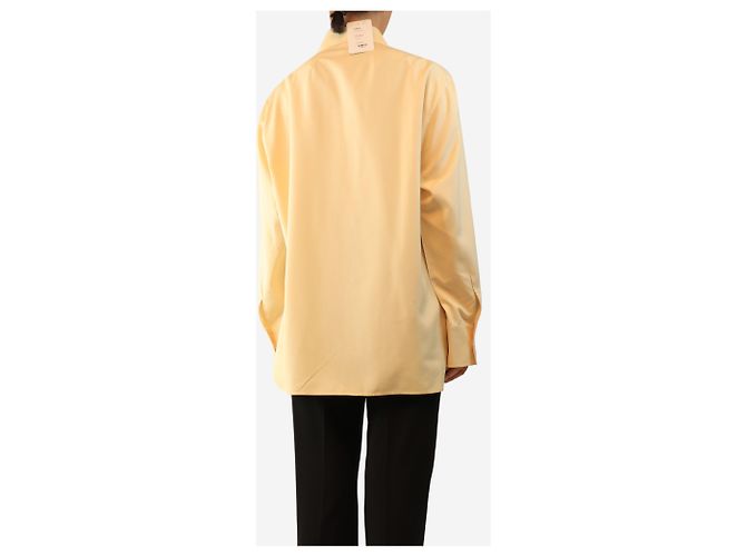 The row Camisa de seda amarillo mantequilla - size UK 14 - vista 2
