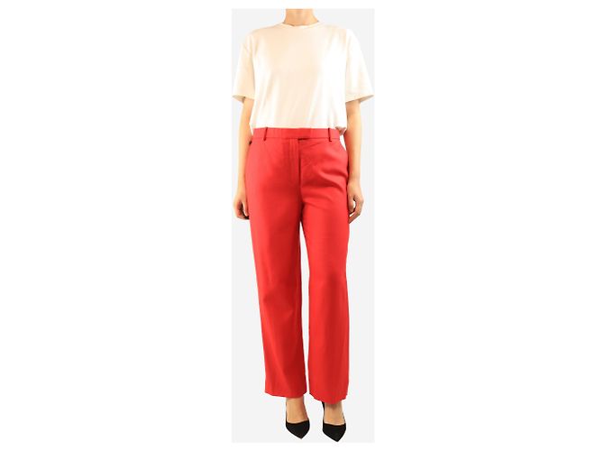 The row Calças de lã Red Suit - size UK 12 Vermelho - vista 2