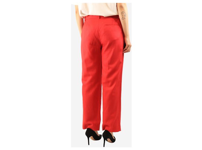 The row Calças de lã Red Suit - size UK 12 Vermelho - vista 3