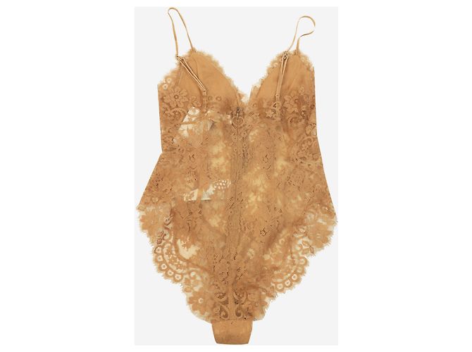 Zimmermann Body de encaje marrón - size UK 8 - vista 2