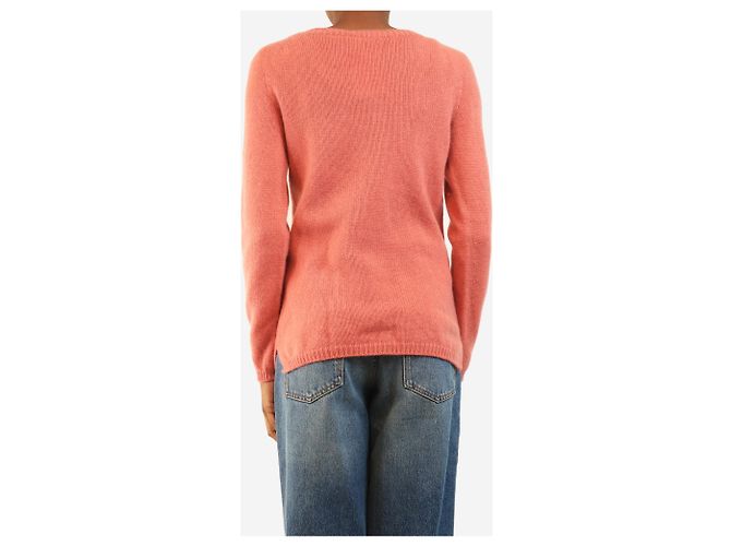 Autre Marque Jersey de cachemira rosa - size UK 8 - vista 2