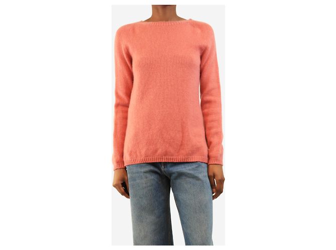 Autre Marque Jersey de cachemira rosa - size UK 8 - vista 3