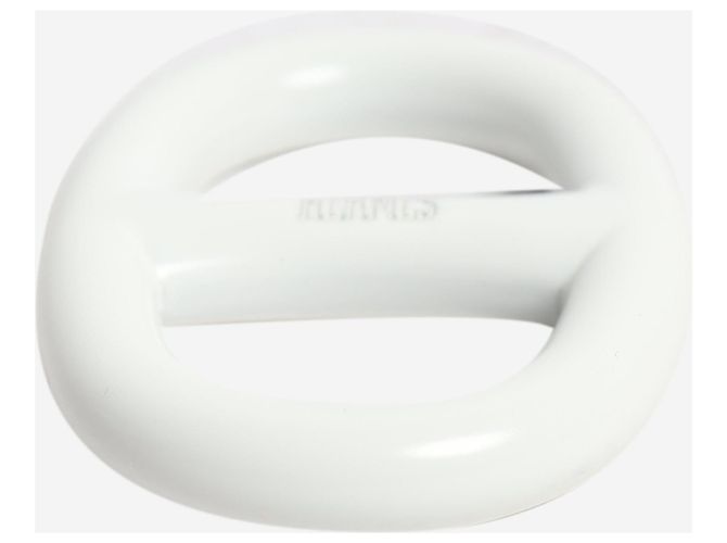 Hermès Foulard White Chaine d'Ancre 90 ring Bianco - vista 4