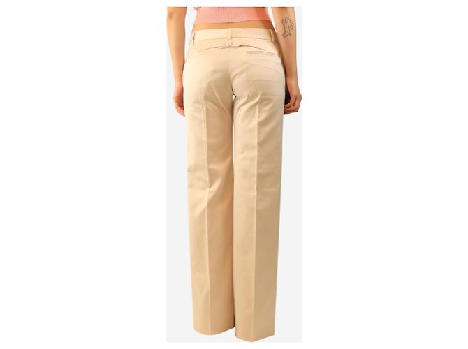 Chloé Beige Baumwoll-Anzughose - size UK 12 - Ansicht 3