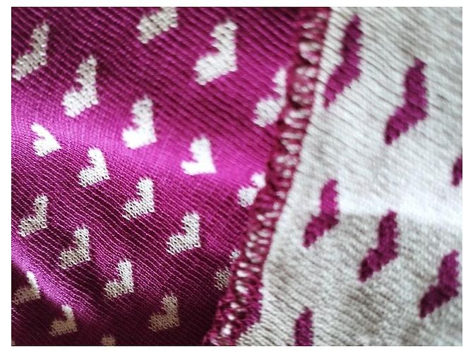 Sonia Rykiel Jersey de Punto con Corazones Rosa Blanco - vista 3