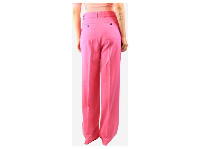 Msgm Plissierte Wollhose in Rosa - size UK 10 Pink - Ansicht 3