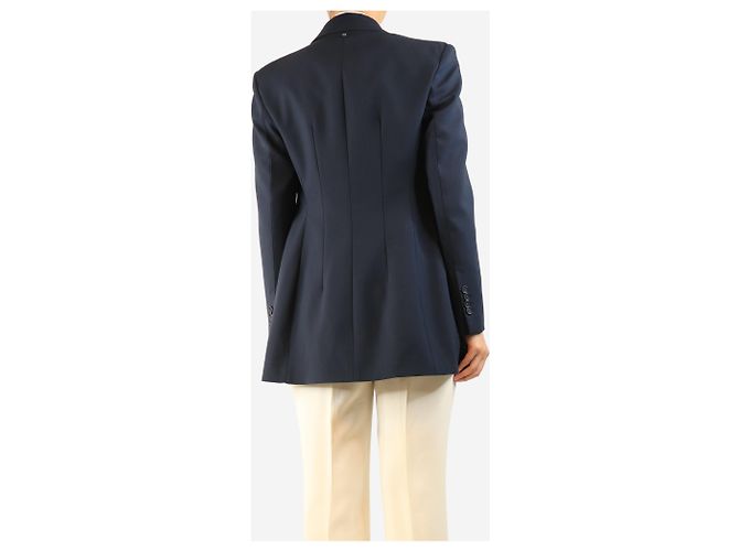 Sportmax Navy double-breasted blazer - size UK 12 Navy blue - view 2