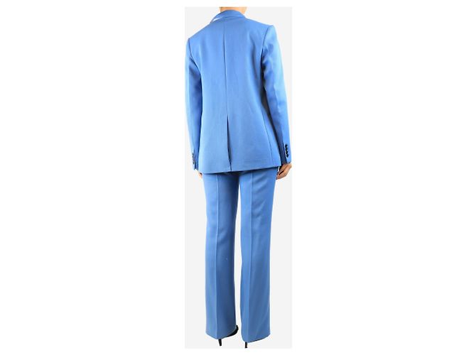 Victoria Beckham Completo in lana due pezzi blu tenue - size UK 10 - vista 2