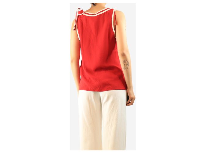 Red Valentino Canotta a contrasto rossa - size M Rosso - vista 2