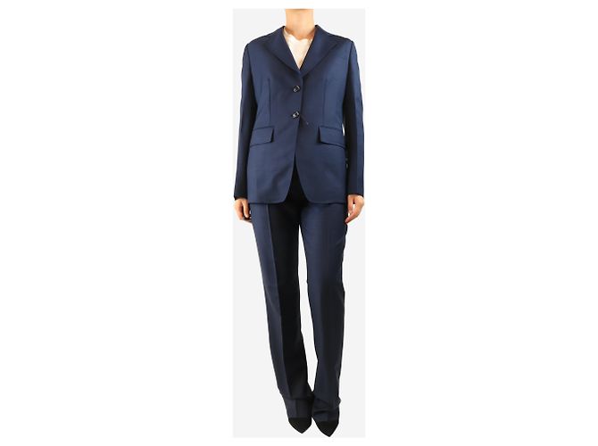 Prada Conjunto de traje de dos piezas azul marino - size UK 10 - vista 3
