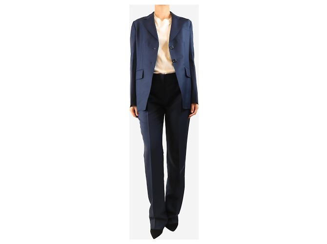 Prada Conjunto de traje de dos piezas azul marino - size UK 10 - vista 4