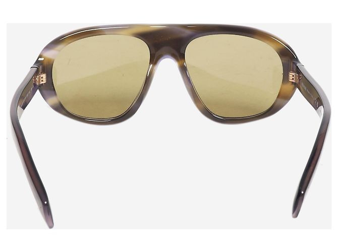 Prada Braune Oversized-Sonnenbrille im Aviator-Stil - Ansicht 4
