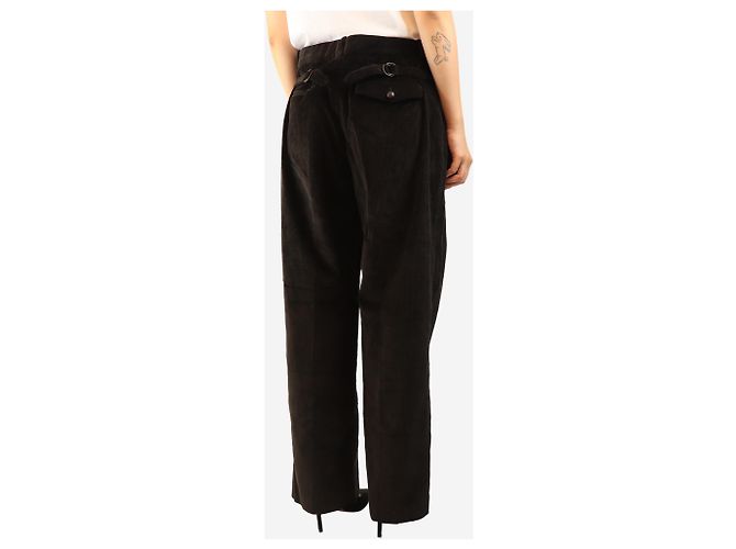 Autre Marque Pantalones de pana marrón oscuro - size UK 18 Castaño - vista 3