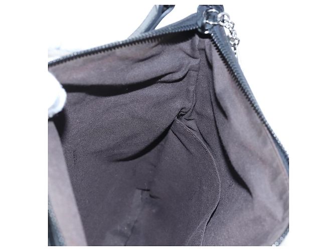 FENDI Zucchino Canvas Shoulder Bag Black Silver 8BT151 - vista 22