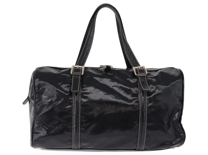GUCCI Interlocking Web Sherry Line Bag Patent leather Black 170010 - vista 2