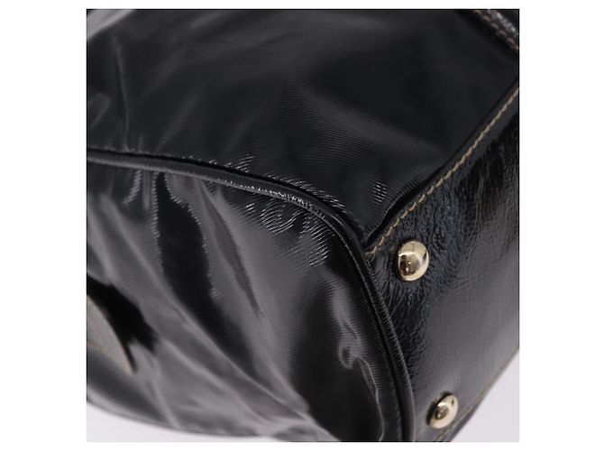 GUCCI Interlocking Web Sherry Line Bag Patent leather Black 170010 - vista 9