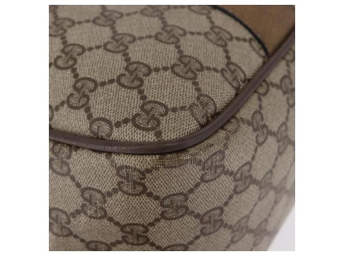 GUCCI GG Supreme Web Sherry Line Hand Bag PVC Beige Gold 39 02 041 - vista 14