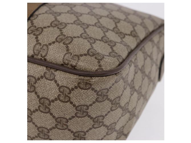 GUCCI GG Supreme Web Sherry Line Hand Bag PVC Beige Gold 39 02 041 - vista 17