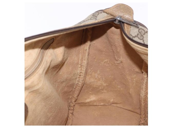 GUCCI GG Supreme Web Sherry Line Hand Bag PVC Beige Gold 39 02 041 - vista 19