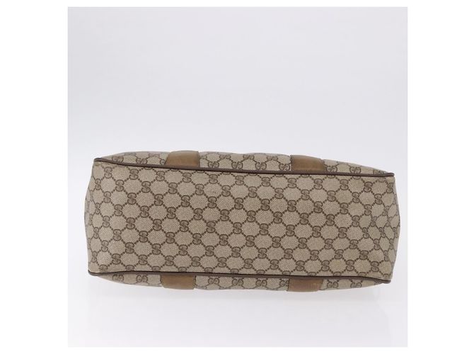 GUCCI GG Supreme Web Sherry Line Hand Bag PVC Beige Gold 39 02 041 - vista 5