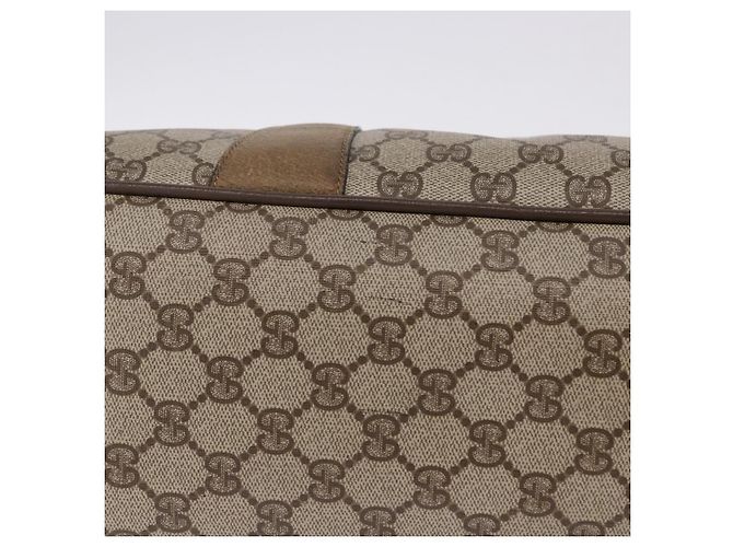 GUCCI GG Supreme Web Sherry Line Hand Bag PVC Beige Gold 39 02 041 - vista 6