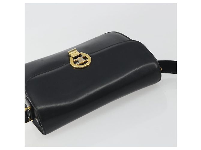 Céline CELINE Shoulder Bag Leather Black Gold - vista 6